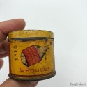 RARE "POULE DU POT" very old small bouillon box KUB