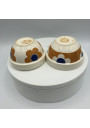 Old cups Salins France | With large flowers | Year 60/70