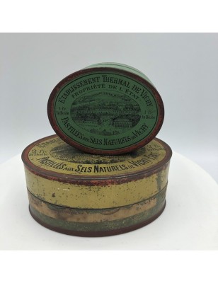 Lot de 2 anciennes boîtes de pastilles Vichy | Anciennes boîtes de Collection