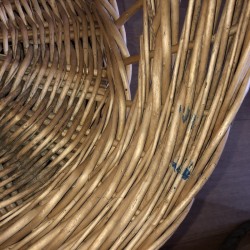 Old small armchair for children | Wicker | Vintage armchair