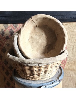 Lot de 3 corbeille à pain vintage | Anciennes corbeilles de boulanger