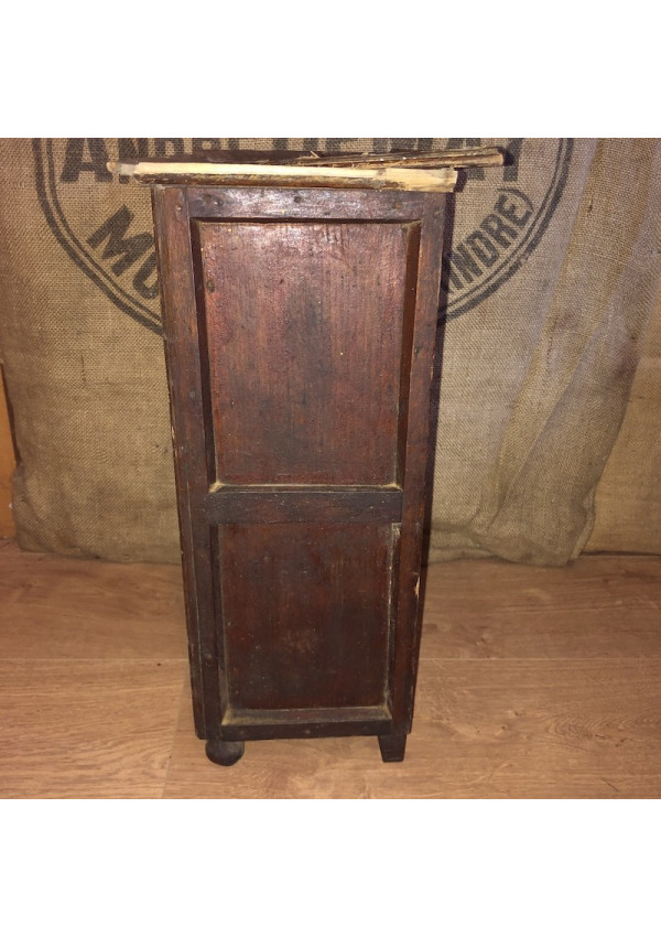 ANCIENNE ARMOIRE DE Poupée en chêne Art-Déco Années 1930/40 EUR 35,00