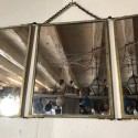 Ancien miroir triptyque | Miroir triptyque