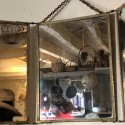 Ancien miroir triptyque | Miroir triptyque
