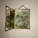 Ancien miroir triptyque | Miroir triptyque