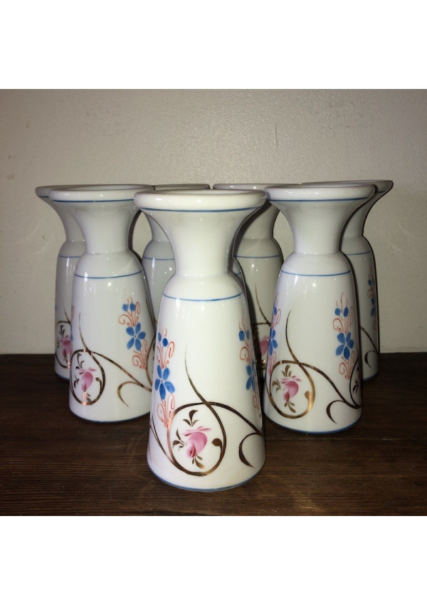 Lot de  8 anciens mazagrans à café | Service à café mazagrans