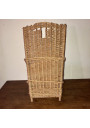 Small vintage wicker wall hood for plant