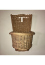 Small vintage wicker wall hood for plant