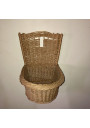 Small vintage wicker wall hood for plant