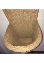 Small vintage wicker wall hood for plant