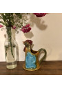 Old barbotine rooster pitcher | Le Gaulois