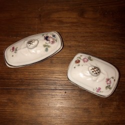 Set of 2 small porcelain toy boxes | Toiletries | Old toy