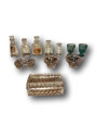 Old dinette and glass bottles | Collection | Old toy