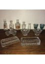 Old dinette and glass bottles | Collection | Old toy