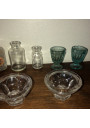 Old dinette and glass bottles | Collection | Old toy
