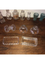 Old dinette and glass bottles | Collection | Old toy