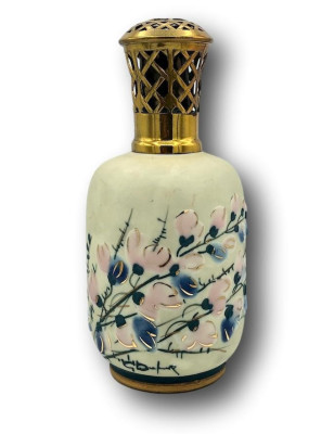 Ancienne Lampe Berger Tharaud | Limoges émaux | Signée Hauteur 18,5 cm