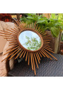 ☼ Vintage rattan sun mirror - Year 60 ☼