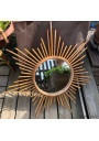 ☼ Vintage rattan sun mirror - Year 60 ☼