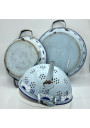 Old kitchen set in enamelled sheet metal | Light blue | Kitchen decor