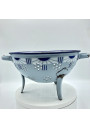 Old kitchen set in enamelled sheet metal | Light blue | Kitchen decor