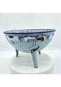 Old kitchen set in enamelled sheet metal | Light blue | Kitchen decor