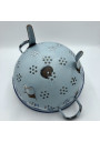 Old kitchen set in enamelled sheet metal | Light blue | Kitchen decor