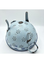 Old kitchen set in enamelled sheet metal | Light blue | Kitchen decor