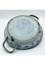 Old kitchen set in enamelled sheet metal | Light blue | Kitchen decor