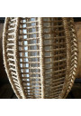 Old ogive-shaped suspension | In rope | Vintage pendant light