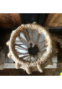 Old ogive-shaped suspension | In rope | Vintage pendant light