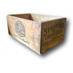 Ancienne caisse en bois vintage | Stanford California U.S.A