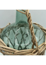 Ancienne Dame-Jeanne avec osier | Verte | 2 Litres | VIRESA