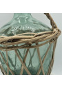 Ancienne Dame-Jeanne avec osier | Verte | 2 Litres | VIRESA
