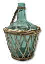 Ancienne Dame-Jeanne avec osier | Verte | 2 Litres | VIRESA