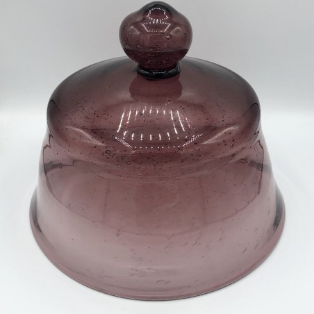 Old bubble glass bell in the style of BIOT | Vintage glass bell