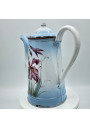 Old enamelled sheet coffee maker | Floral decor | Enamel coffee maker