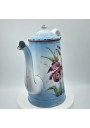 Old enamelled sheet coffee maker | Floral decor | Enamel coffee maker