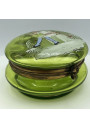 Old small enamelled glass jewelry box | Character decor