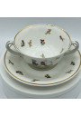 Old mug with two handles | Porcelain from Limoges France