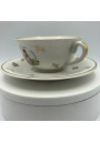 Old mug with two handles | Porcelain from Limoges France