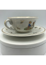 Old mug with two handles | Porcelain from Limoges France