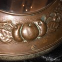 Mirror | Old | Round | Wood and copper | Farmhouse
