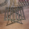 Ancien tabouret pliant en bois de pêcheur |  Tabouret de pêche