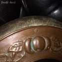 Mirror | Old | Round | Wood and copper | Farmhouse