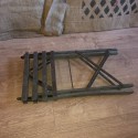 Ancien tabouret pliant en bois de pêcheur |  Tabouret de pêche