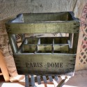 Ancien casier en bois à bouteilles | Casier en bois 6 bouteilles  | Paris - Dome