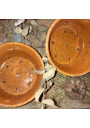 set of 2 molds or stoneware bowls for faisselle