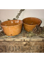 set of 2 molds or stoneware bowls for faisselle