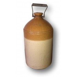 Ancienne grosse bouteille en grés | Bouteille S.R.D. | Supply Reserve Depot